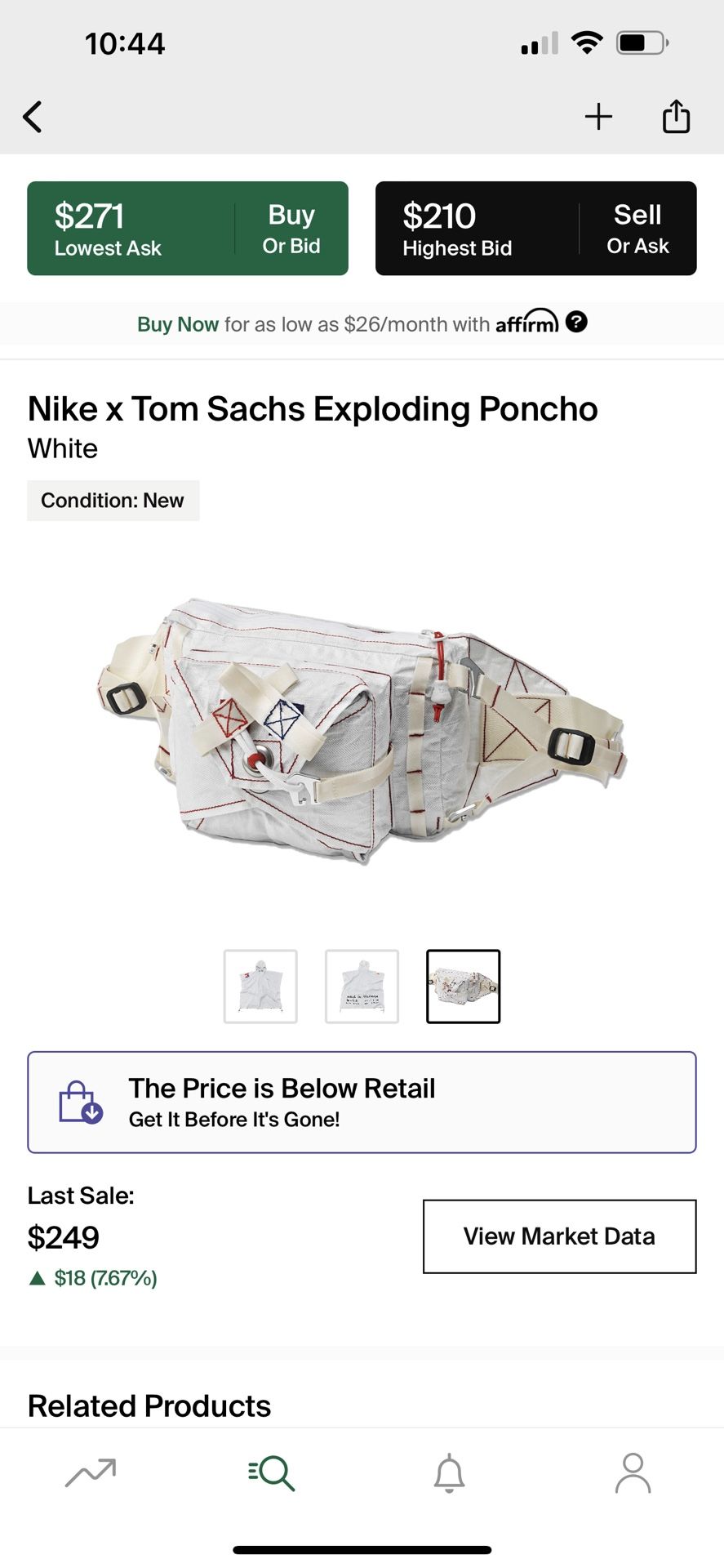 Nike X Nikecraft X Tom Sachs Exploding Poncho