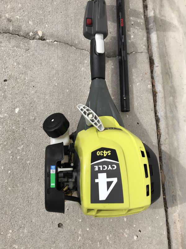 Three Tools For Price Of One Edger Weed Eater Extension Saw As Three Tools For Price Of One Edger Weed Eater Extension Saw As New Ryobi S430 4stroke Engine No Gas Oil Mixing