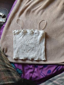 A White Crop Top