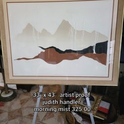 Judith handler.    artist proof.    morning Mist Excellent Shape 