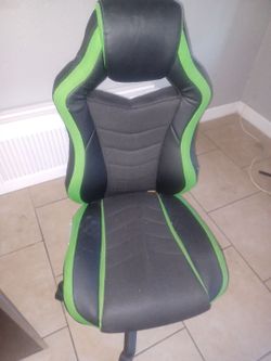 Green gaming chair