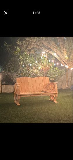 Hand made wood bench