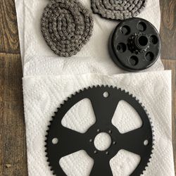Predator 212 35# Clutch And 75 Tooth Sprocket With 2 Extra 35# Chains