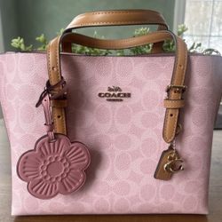 Coach Pink Powder Mollie 25💕 with charms 