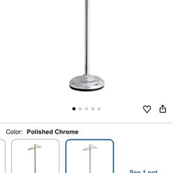 Double Chrome Toilet Paper Stand 