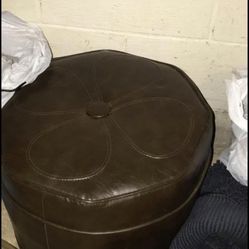 Leather Foot Stool 