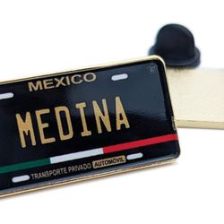 Pin Medina Car Plate Pin For Caps Clothing Enamel Badge Medina Pin Mexico Pin