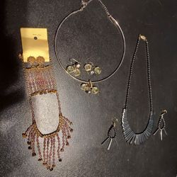 8 Necklaces/earrings, $30.00 for all