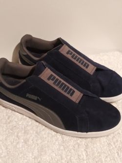 Puma blue suede sneakers sz11