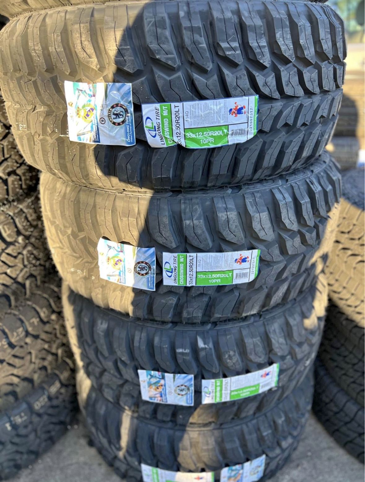 33x12.50R20 LT CROSSWIND M/T (4 TIRES) INSTALLATION AND BALANCING