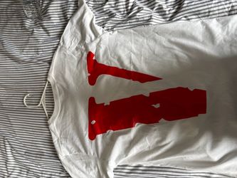 Vlone White Red Graphic T-Shirt