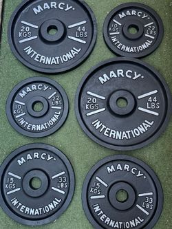 Marcy international vintage weight plates