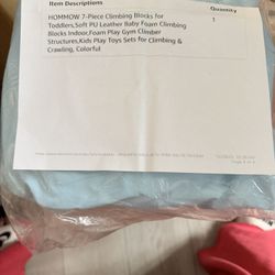 toddler foam play set/ gym