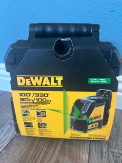 DEWALT 100’ Green Self-Leveling Cross Line Laser Level – $125