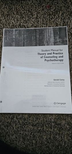 Student manual for theory and practice of counseling and psychotherapy 10th edition