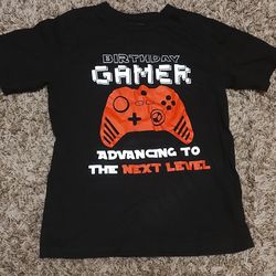 Children's Place kids size medium 7/8 birthday gamer t-shirt