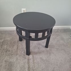 Dark Brown Round Coffee/End Table