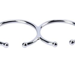 Stainless steel double cup holder