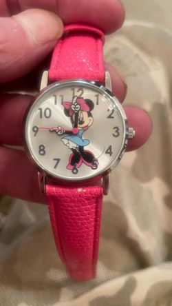 Minnie Mouse Analog Watch Pink Strap