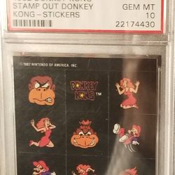 True 1 of 1 PSA 10 GEM MINT Donkey Kong collectible like pokemon. Investment gold like Kobe Lakers trout and Michael Jordan.