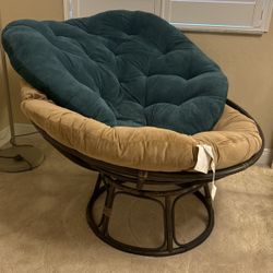 Papasan Chair with 2 cushion