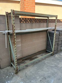 HEAVY HEAVY DUTY STEEL SHELF RACK 77" x 72" x 18"