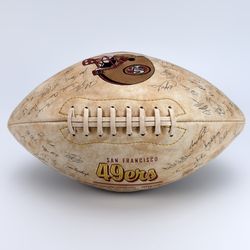 Limited Edition of 10,000 San Francisco 49ers Autographed Football 64 Signatures