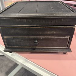 Black Wood Jewelry Box