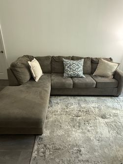 Dark Gray L shape couch