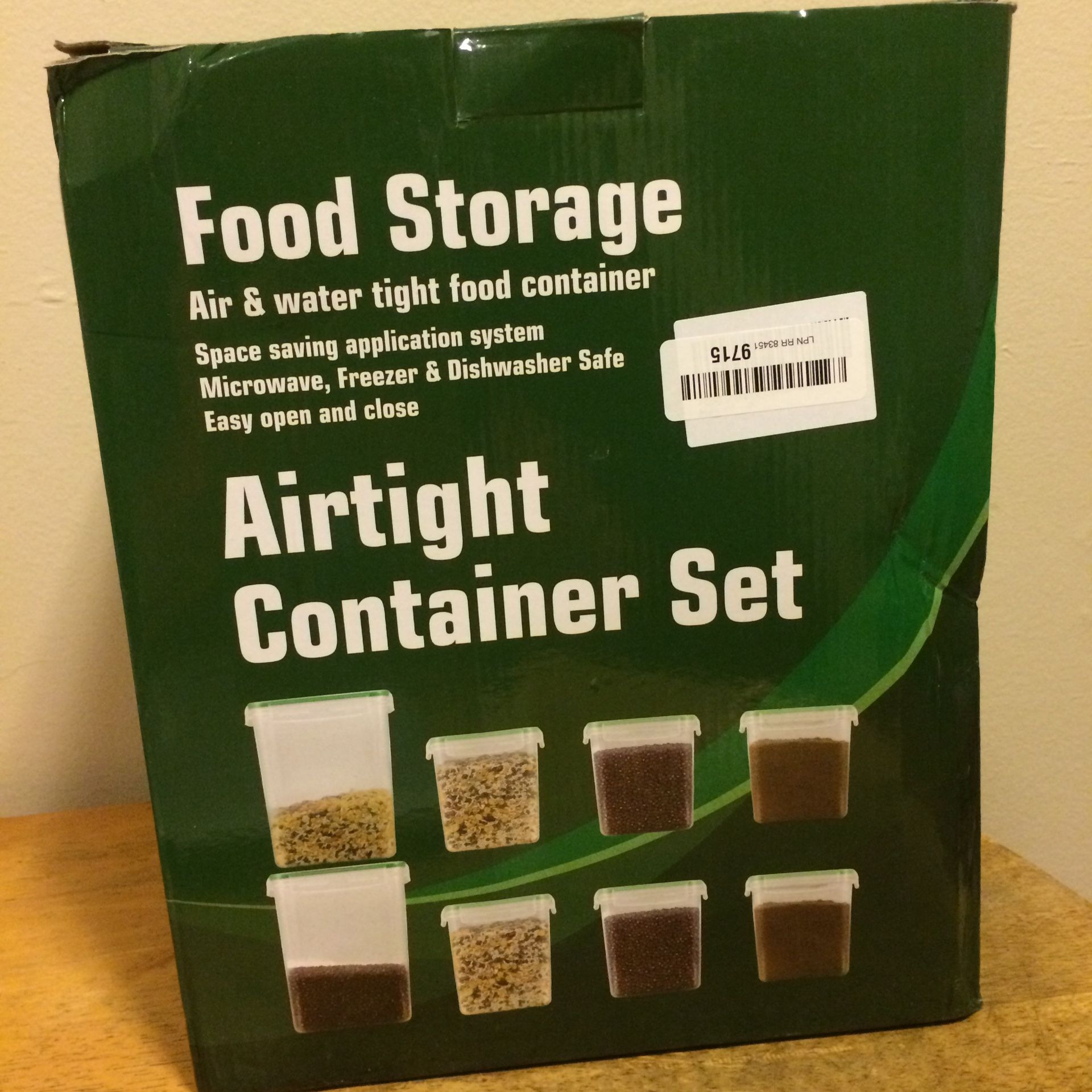 Food storage airtight container set