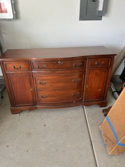 Vintage solid wood buffet