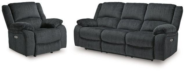 Draycoll Slate Power Reclining Sofa and Power Recliner