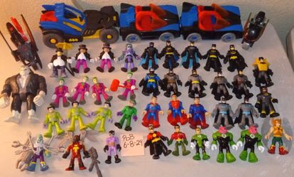 Imaginex Super Friends Lot. 39 Figures & 5 Vehicles 