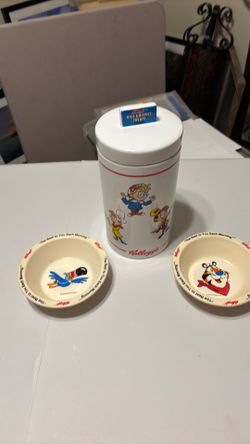 Kellogg cannister /bowls