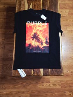 Purple Brand "Explosion" Men's Graphic T-Shirt In Black.  Size X-Large
