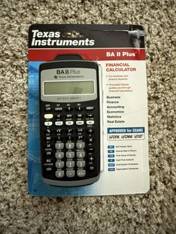 Texas Instruments BA II Plus Financial Calculator Business Analyst Tested Workin