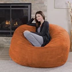 Big Bean Bag Chair Orange