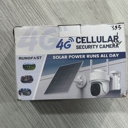 Home wireless security camera with solar panel