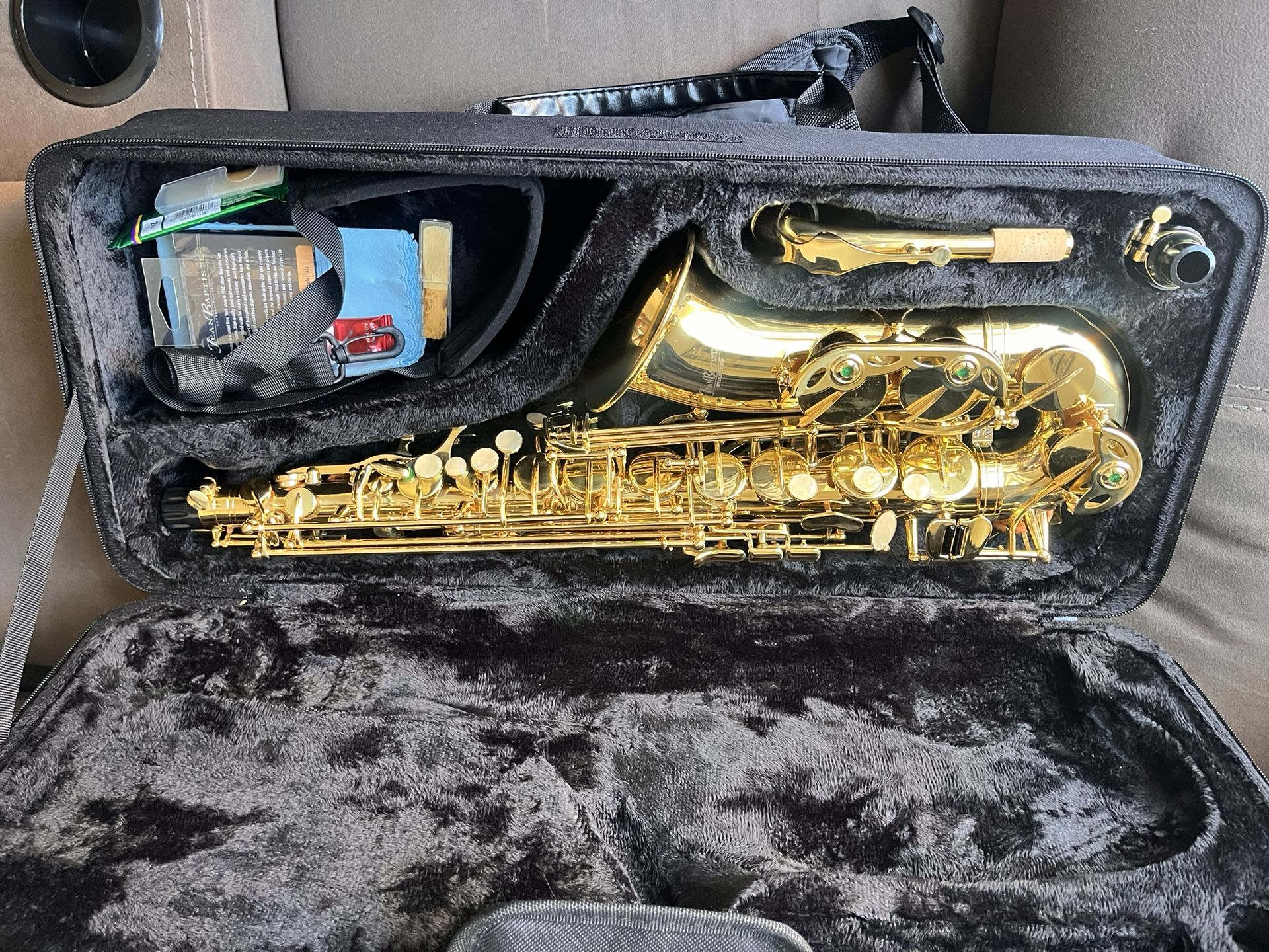 Jean Baptiste Alto Saxophone with carrying case and 14 Reeds
