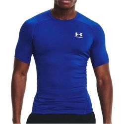 Men's Under Armour HeatGear® Short-Sleeve Compression Training Top - Blue - L