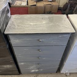 Brand New MultiColor Grey/Black 5 drawer dresser
