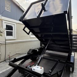 New 8x4x12 Hydraulic Lift Dump Trailer 