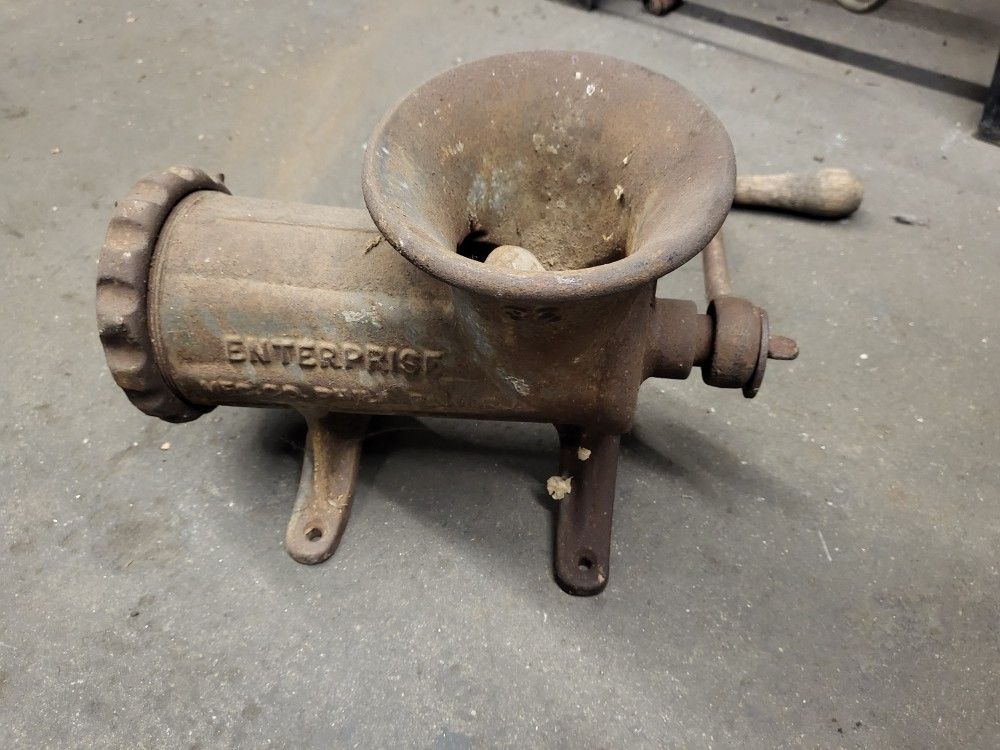 Grinder Machine Vintage Enterprise Electric Meat Grinder Vintage