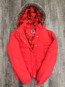 Y2K Volcom Red Puffer Jacket