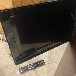 25 “ Sony Bravia Tv With Remote (Not Smart TV)