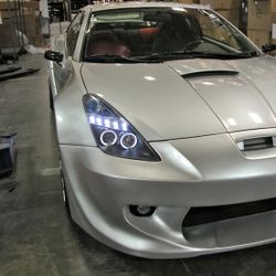 halo Projector Headlights Toyota Celica 2000 To 2005 Dual Halo