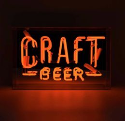 LOCOMOCEAN | CRAFT BEER GLASS NEON BOX 🍺🧡✨