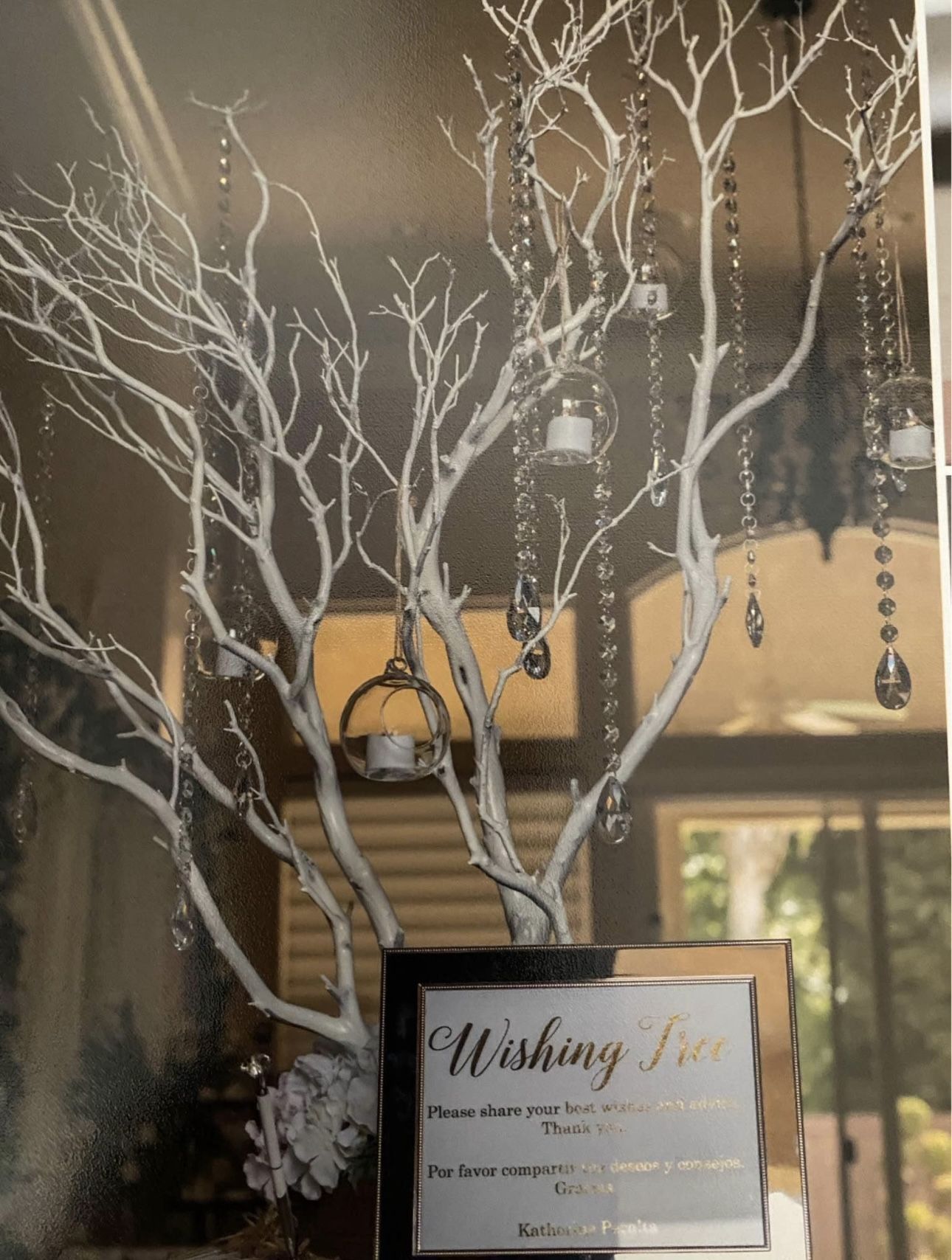 Wishing tree For Weddings, Bridal Shower, Quinceañera 