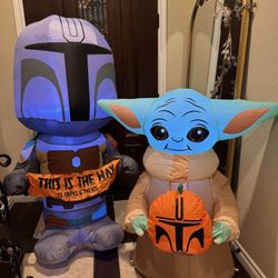 Your Favorite Mandalorian Duo Halloween Blowups! 