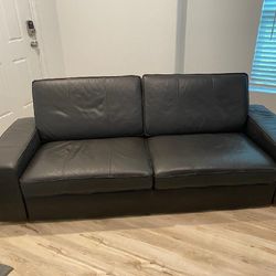Expresso Leather Couch 